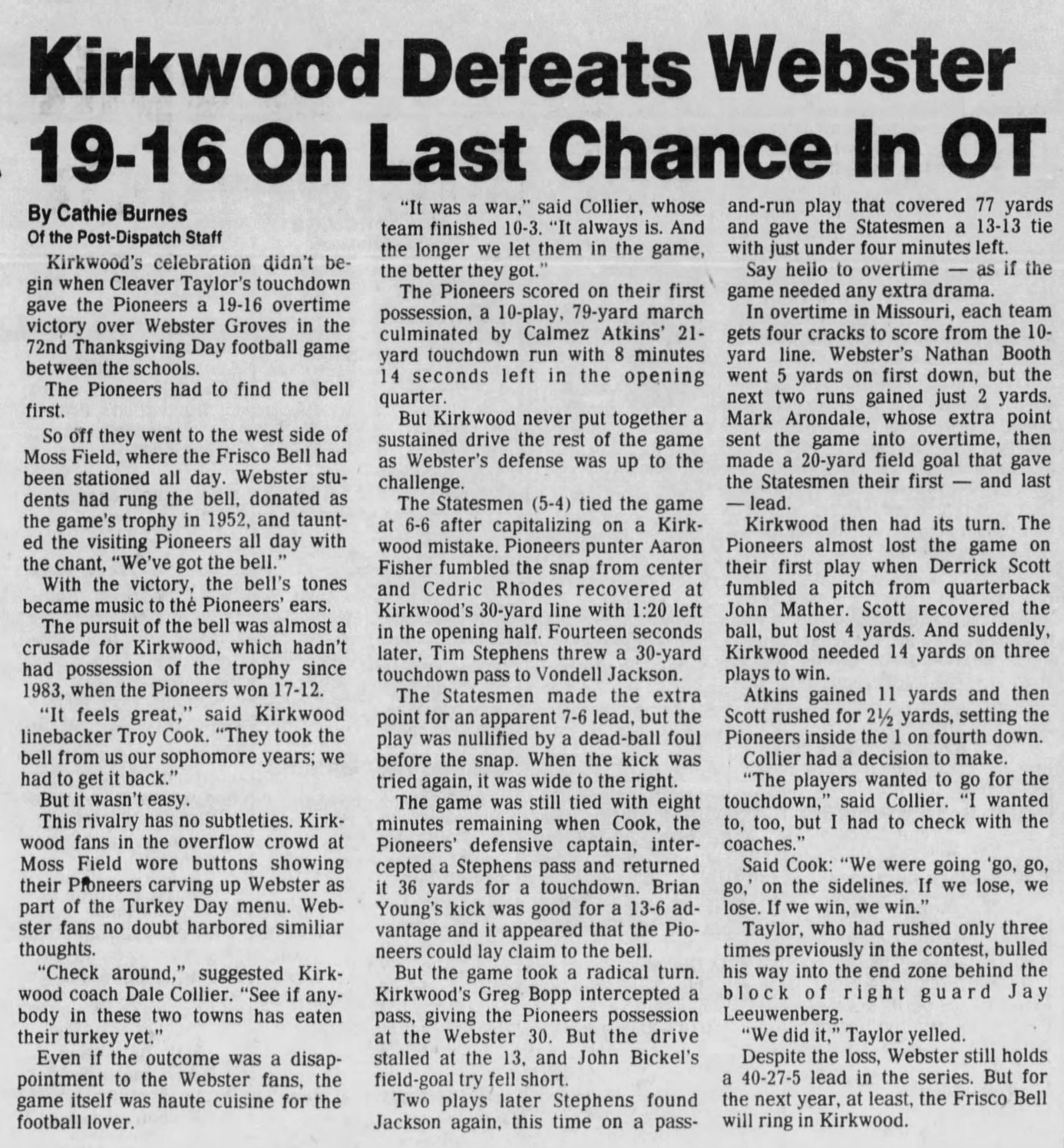 1986: An overtime thriller